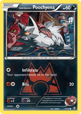 Team Magma's Poochyena (17/34) [XY: Double Crisis] Pokemon Single Pokémon