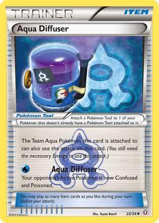Aqua Diffuser (23/34) Reverse Holofoil [XY: Double Crisis] Pokemon Single Pokémon