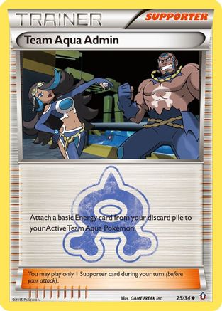 Team Aqua Admin (25/34) [XY: Double Crisis] Pokemon Single Pokémon