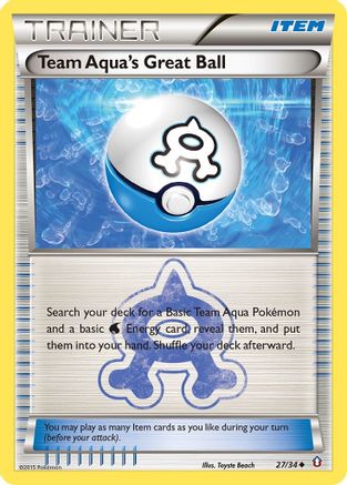 Team Aqua's Great Ball (27/34) [XY: Double Crisis] Pokemon Single Pokémon