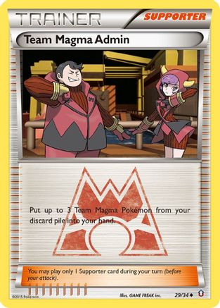 Team Magma Admin (29/34) Reverse Holofoil [XY: Double Crisis] Pokemon Single Pokémon