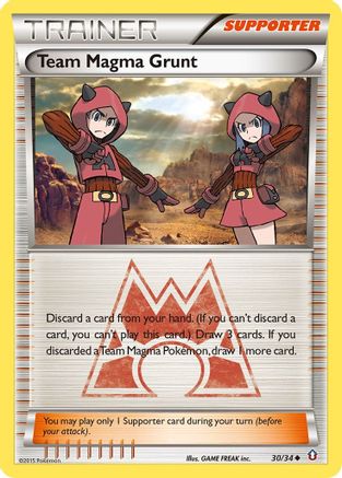 Team Magma Grunt (30/34) Reverse Holofoil [XY: Double Crisis] Pokemon Single Pokémon