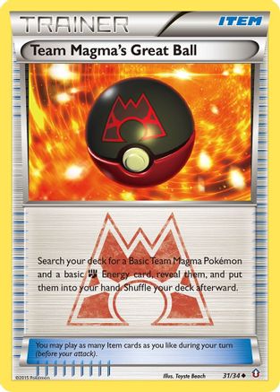 Team Magma's Great Ball (31/34) [XY: Double Crisis] Pokemon Single Pokémon