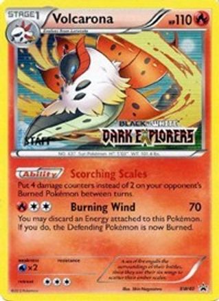 Volcarona - BW40 (Prerelease) [Staff] () Holofoil [Promos: BW Promos] Pokemon Single Pokémon