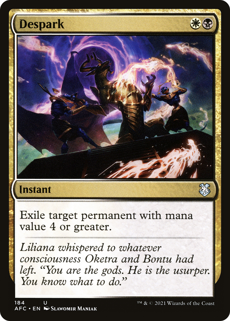 Despark (AFC-184) [Forgotten Realms Commander] MTG Single Wizards of the Coast