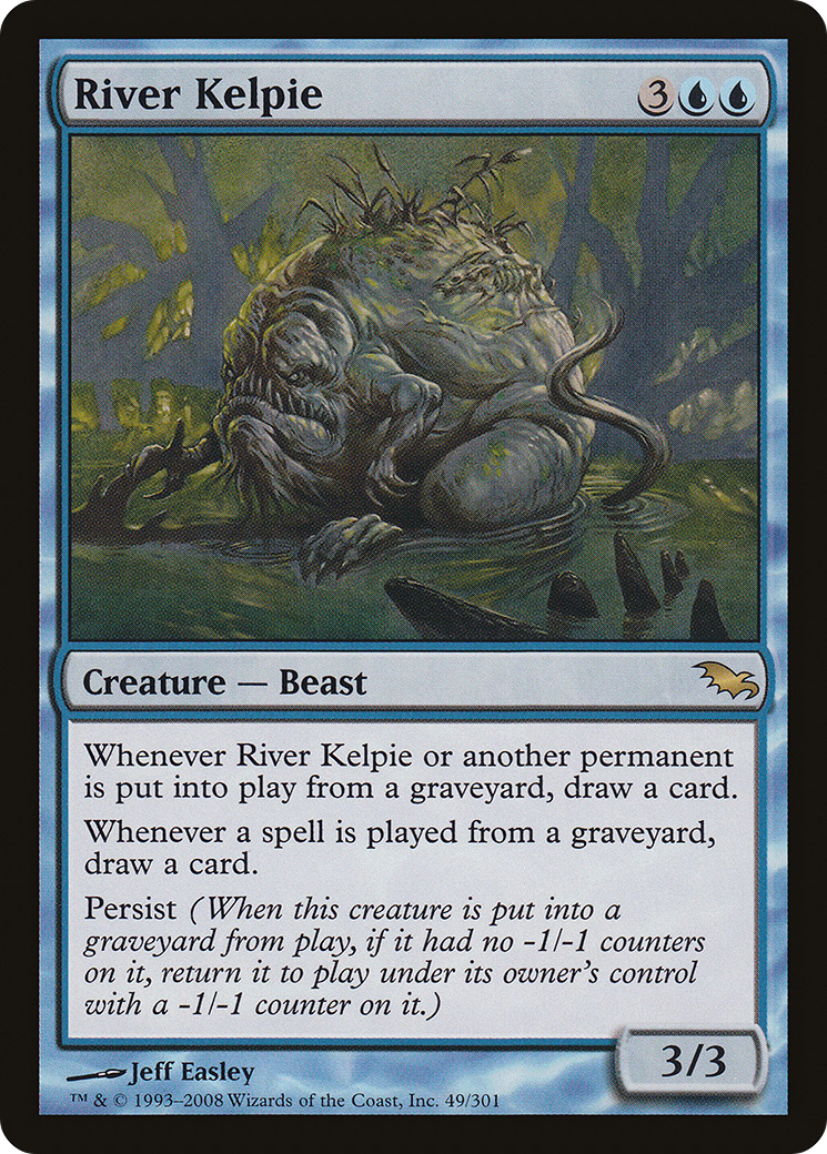 River Kelpie (SHM-049) [Shadowmoor] MTG Single Wizards of the Coast