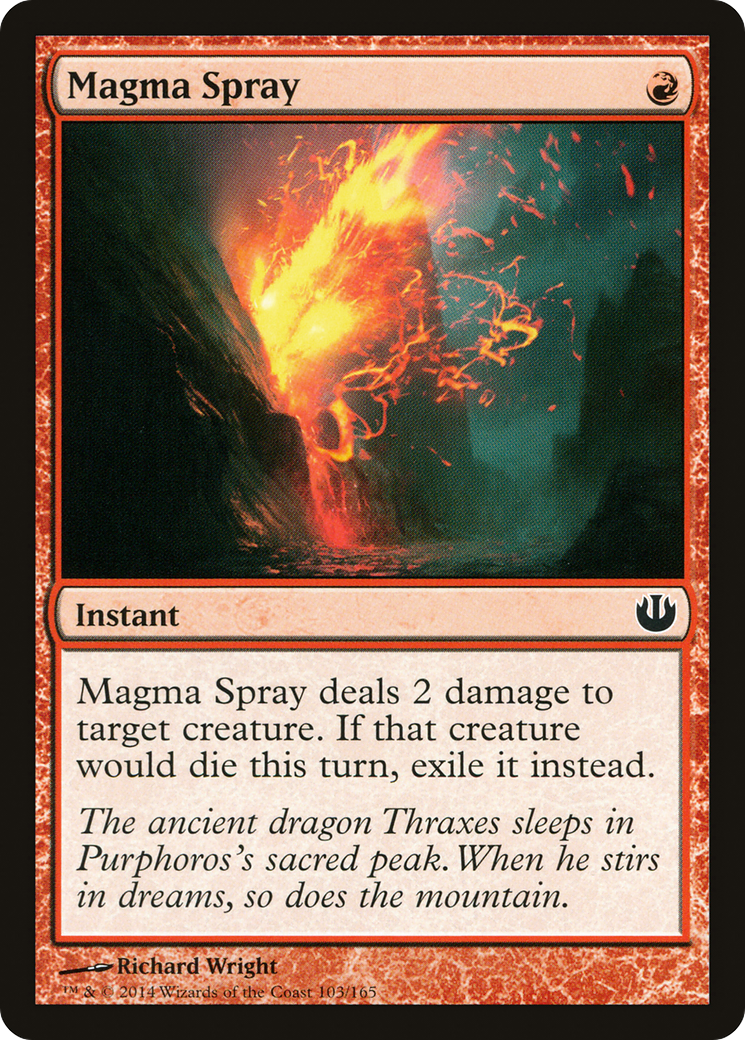 Magma Spray (JOU-103) [Journey into Nyx] Foil MTG Single Wizards of the Coast