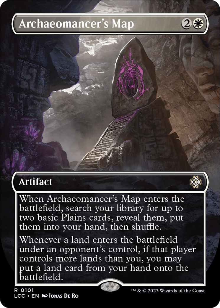 Archaeomancer's Map (LCC-101) [The Lost Caverns of Ixalan Commander] (Borderless) MTG Single Wizards of the Coast