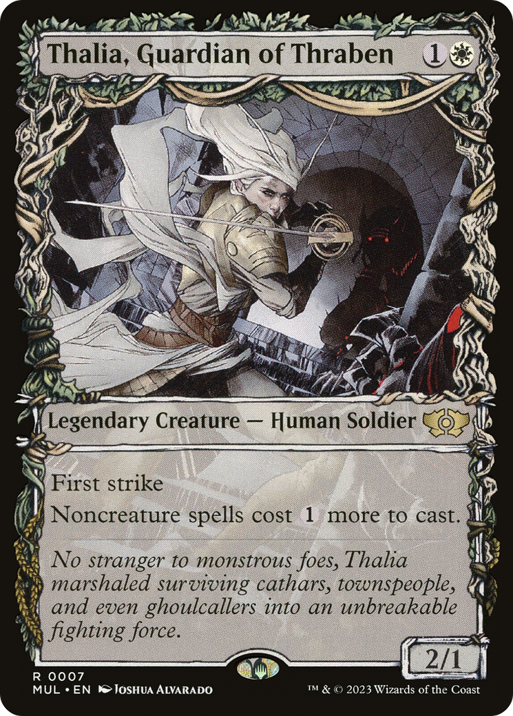 Thalia, Guardian of Thraben (MUL-007) [Multiverse Legends] (Showcase) Foil MTG Single Wizards of the Coast