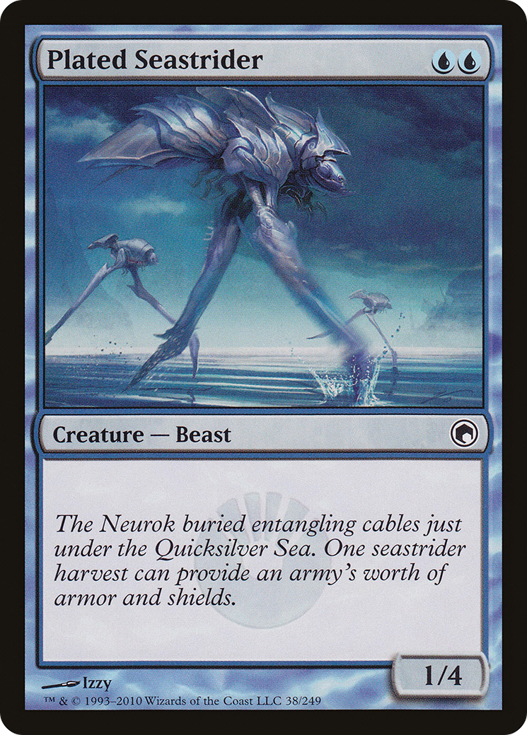 Plated Seastrider (SOM-038) [Scars of Mirrodin] MTG Single Wizards of the Coast