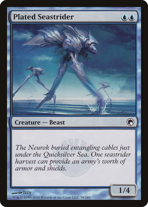 Plated Seastrider (SOM-038) [Scars of Mirrodin] MTG Single Wizards of the Coast
