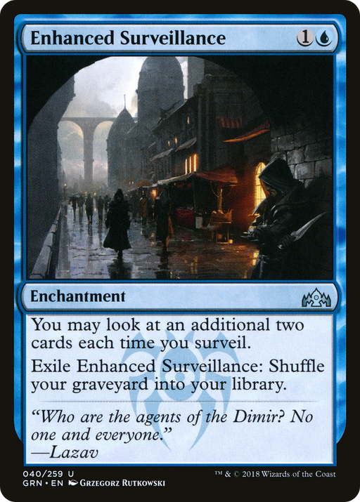 Enhanced Surveillance (GRN-040) [Guilds of Ravnica] Foil MTG Single Wizards of the Coast