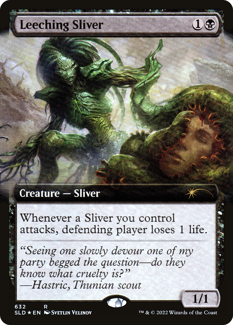 Leeching Sliver (SLD-632) [Secret Lair] Drop (Extended Art) Foil MTG Single Wizards of the Coast