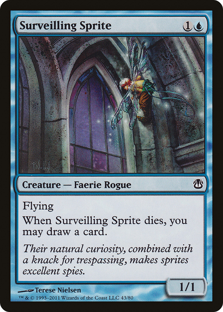 Surveilling Sprite (DDH-043) [Misc] Duel Decks: Ajani vs. Nicol Bolas MTG Single Wizards of the Coast
