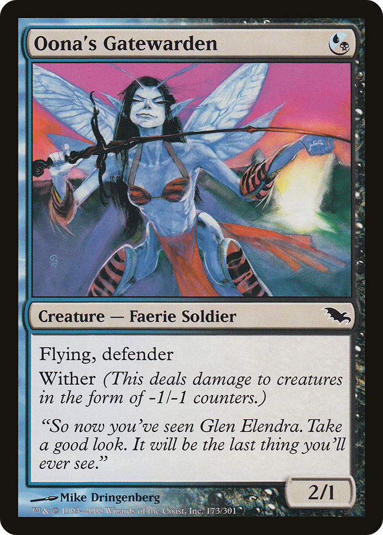 Oona's Gatewarden (SHM-173) [Shadowmoor] Foil MTG Single Wizards of the Coast