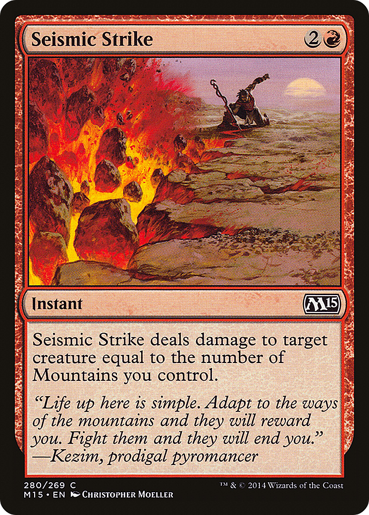 Seismic Strike (M15-280) [Magic 2015] MTG Single Wizards of the Coast