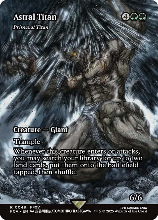 Astral Titan - Primeval Titan (FCA-048) [FINAL FANTASY: Through the Ages] (Borderless) MTG Single Wizards of the Coast