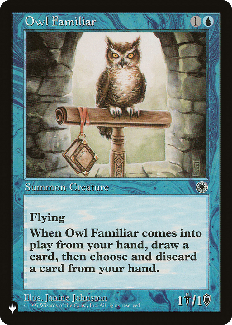 Owl Familiar (LIST-POR-63) [Mystery Booster] The List MTG Single Wizards of the Coast
