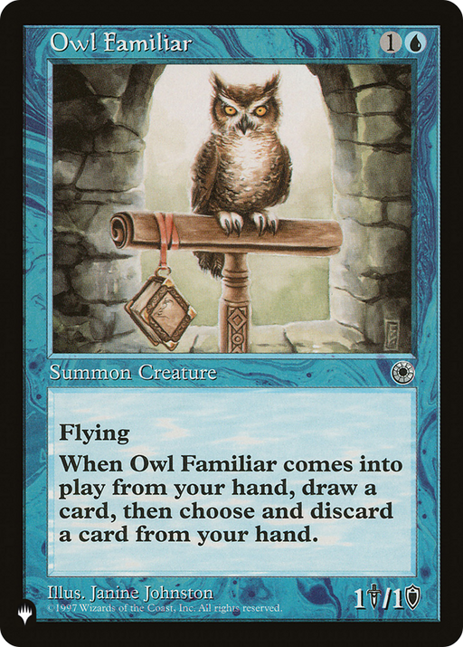Owl Familiar (LIST-POR-63) [Mystery Booster] The List MTG Single Wizards of the Coast