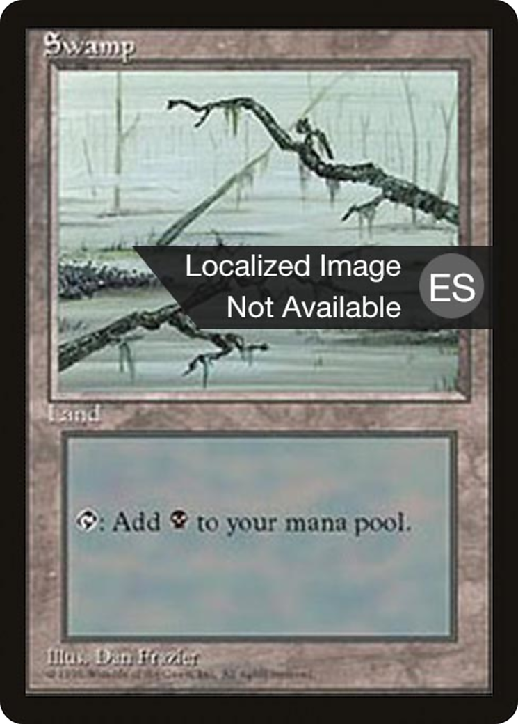 Swamp (4BB-372) [Fourth Edition Foreign Black Border] MTG Single Wizards of the Coast