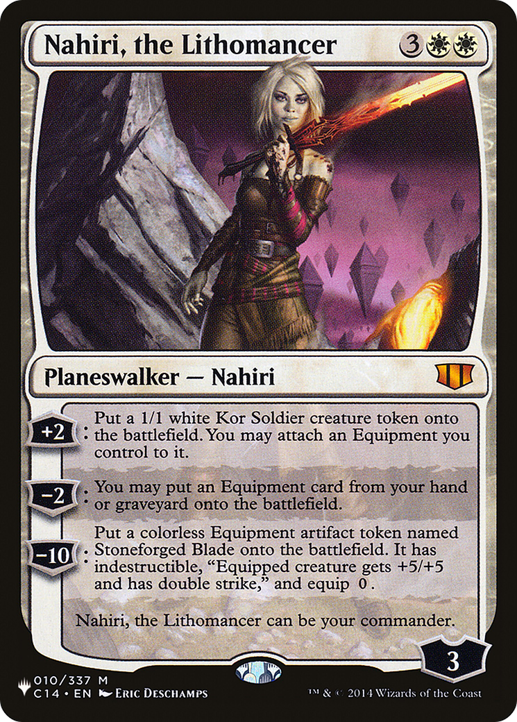 Nahiri, the Lithomancer (LIST-C14-10) [Mystery Booster] The List MTG Single Wizards of the Coast