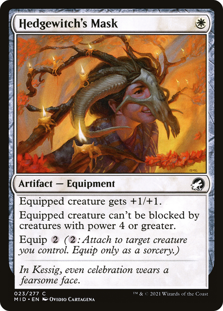 Hedgewitch's Mask (MID-023) [Innistrad: Midnight Hunt] MTG Single Wizards of the Coast