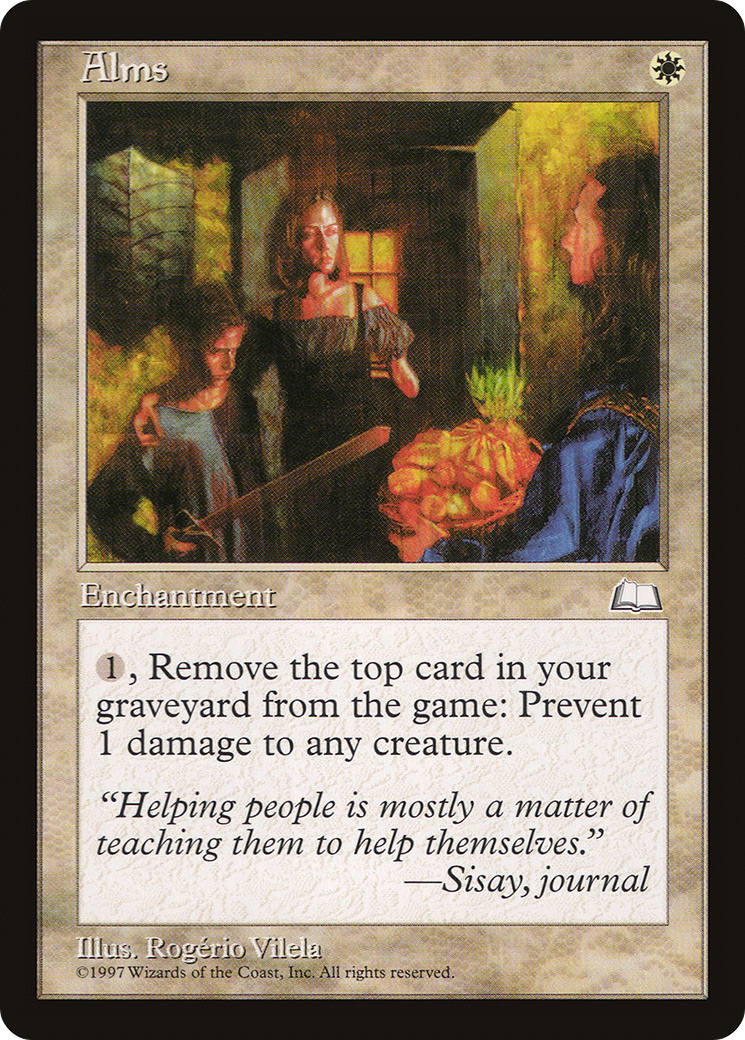 Alms (WTH-) [Weatherlight] MTG Single Wizards of the Coast