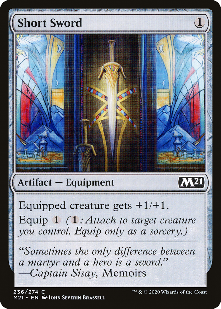 Short Sword (M21-236) [Core Set 2021] Foil MTG Single Wizards of the Coast