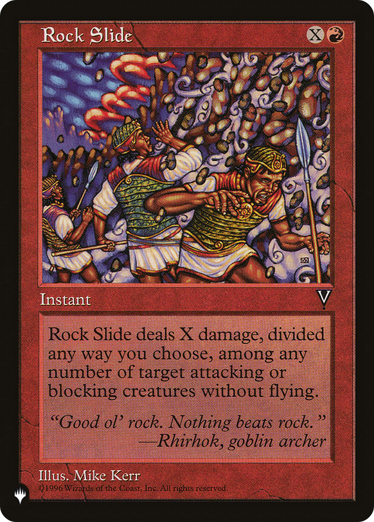 Rock Slide (LIST-VIS-92) [Mystery Booster] The List MTG Single Wizards of the Coast