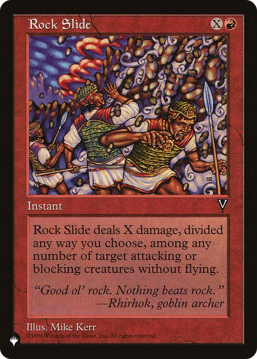 Rock Slide (LIST-VIS-92) [Mystery Booster] The List MTG Single Wizards of the Coast