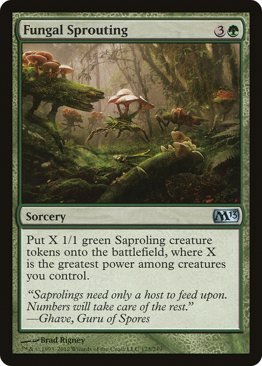 Fungal Sprouting (M13-173) [Magic 2013] Foil MTG Single Wizards of the Coast