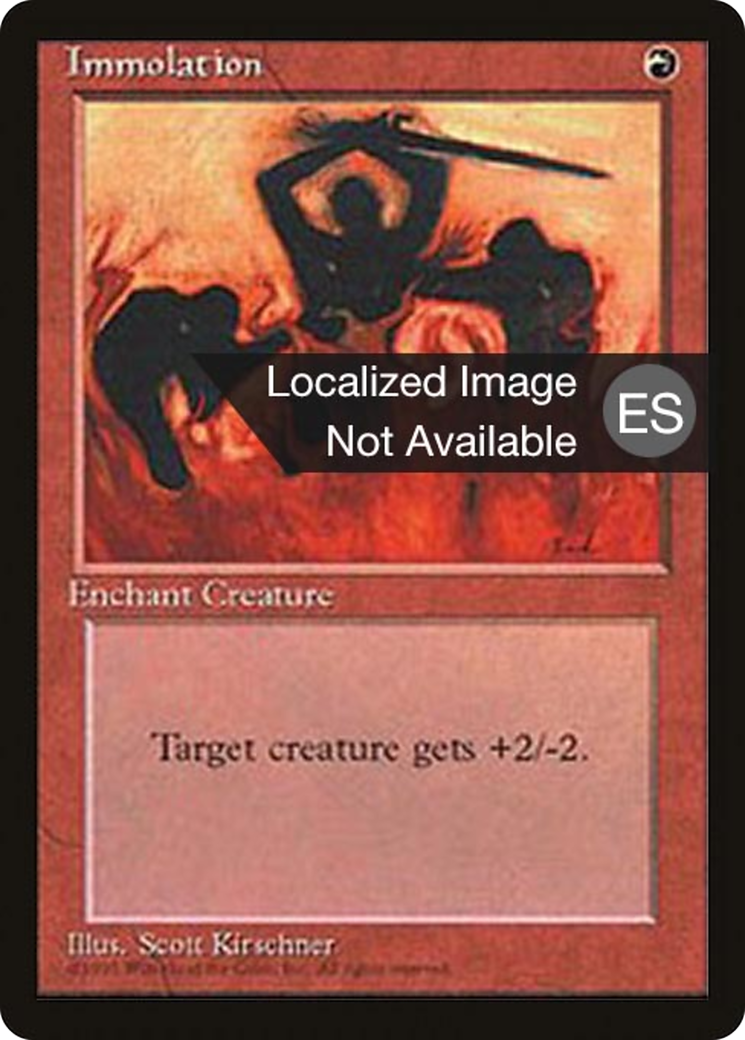 Immolation (4BB-204) [Fourth Edition Foreign Black Border] MTG Single Wizards of the Coast