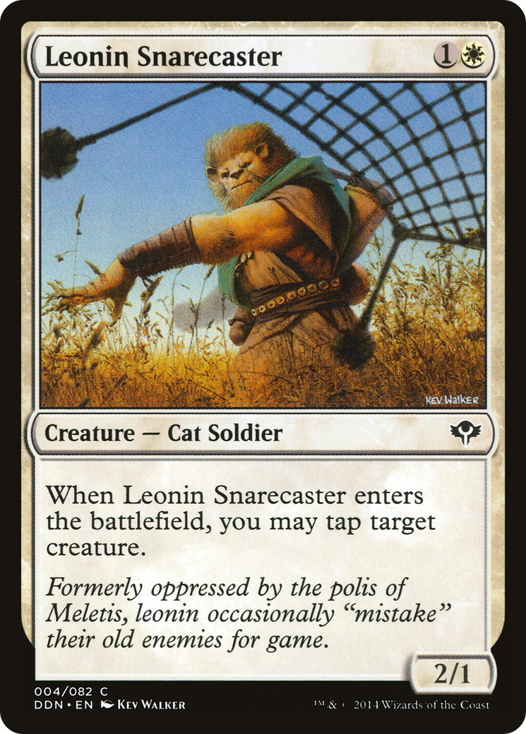 Leonin Snarecaster (DDN-004) [Misc] Duel Decks: Speed vs. Cunning MTG Single Wizards of the Coast