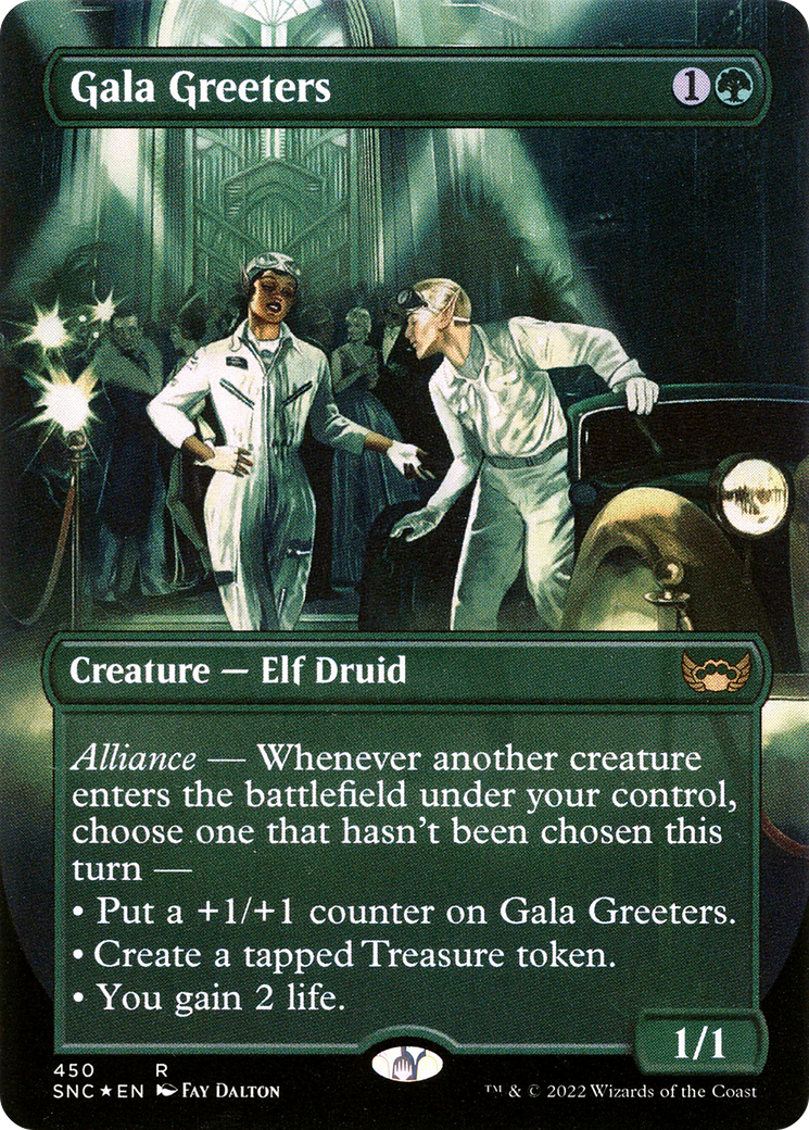 Gala Greeters (UMP-450) [Streets of New Capenna] (Borderless) Foil MTG Single Wizards of the Coast
