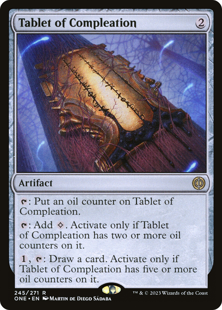 Tablet of Compleation (ONE-245) [Phyrexia: All Will Be One] Foil MTG Single Wizards of the Coast