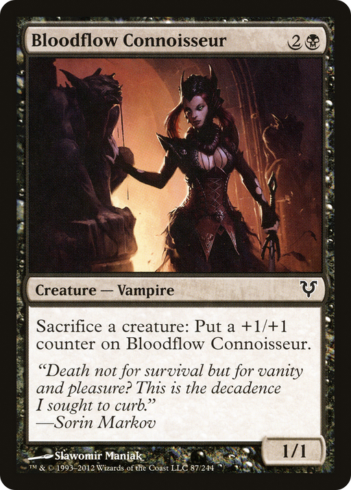 Bloodflow Connoisseur (AVR-087) [Avacyn Restored] Foil MTG Single Wizards of the Coast