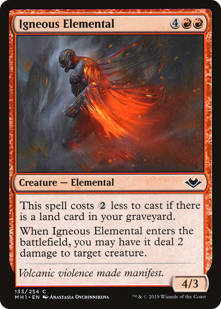 Igneous Elemental (MH1-133) [Modern Horizons] MTG Single Modern Horizons