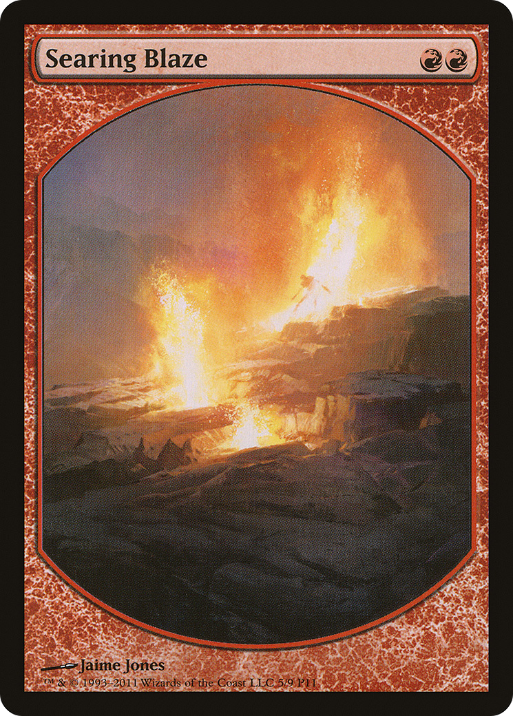 Searing Blaze (MPRP-005) [Misc] Magic Player Rewards 2011 MTG Single Wizards of the Coast