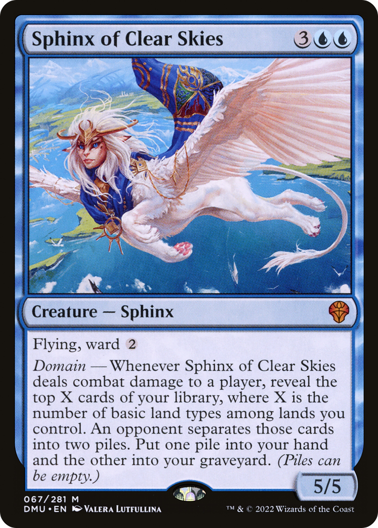 Sphinx of Clear Skies (DMU-067) [Dominaria United] MTG Single Wizards of the Coast