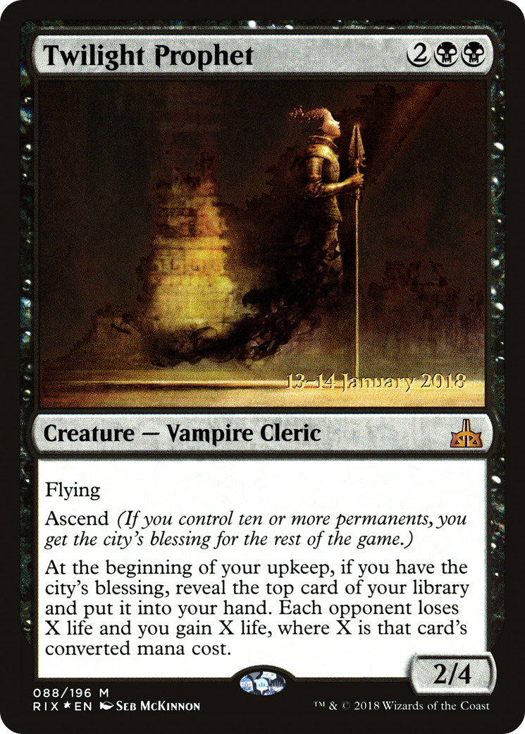 Twilight Prophet (PRE-088) [Rivals of Ixalan Promos] Foil MTG Single Wizards of the Coast