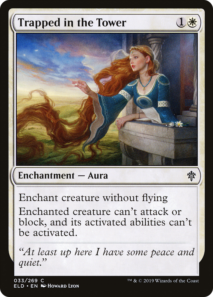 Trapped in the Tower (ELD-033) [Throne of Eldraine] Foil MTG Single Wizards of the Coast