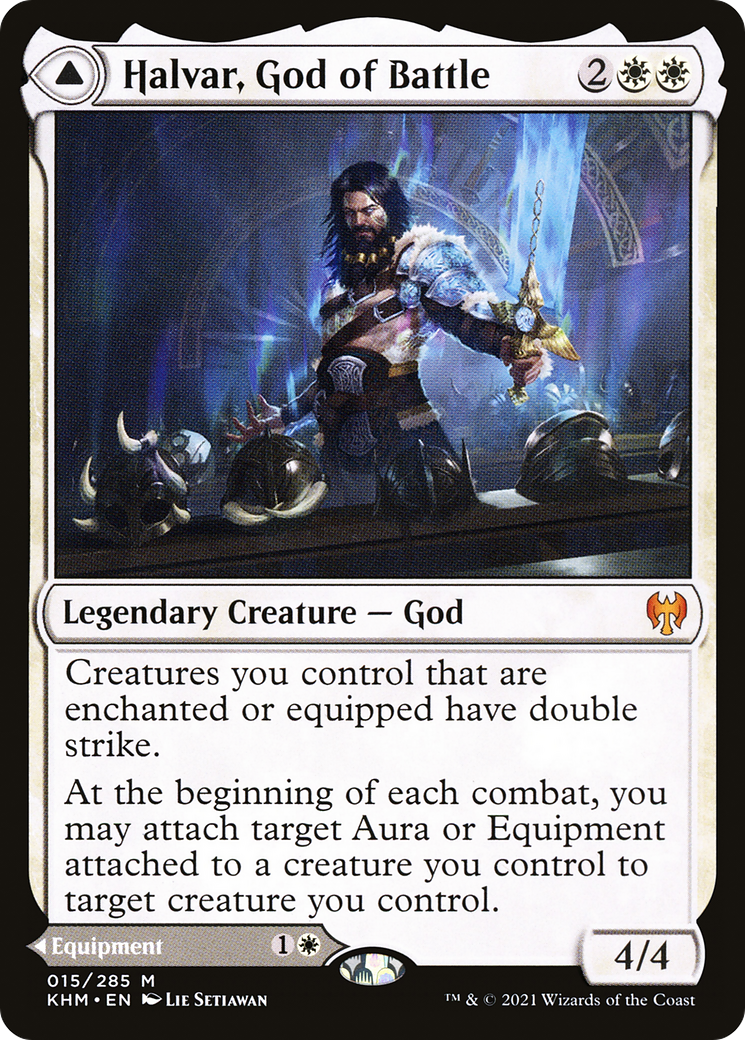 Halvar, God of Battle (KHM-015) [Kaldheim] MTG Single Wizards of the Coast