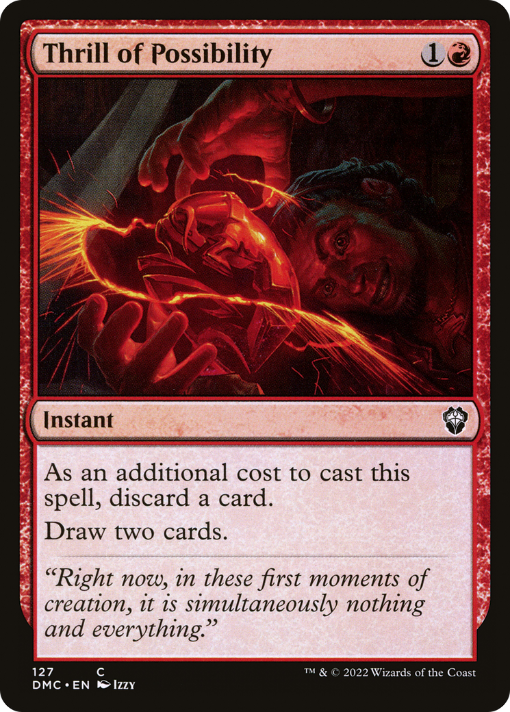 Thrill of Possibility (DMC-127) [Dominaria United Commander] MTG Single Wizards of the Coast