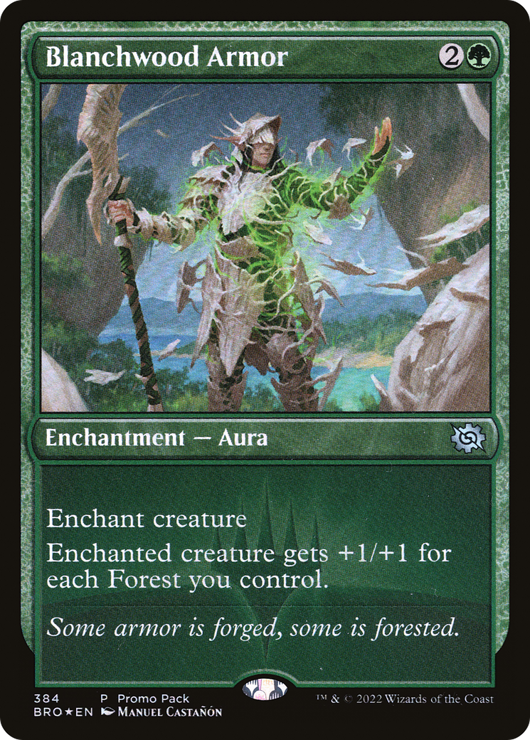 Blanchwood Armor (PPBRO-384) [The Brothers' War] MTG Single Wizards of the Coast