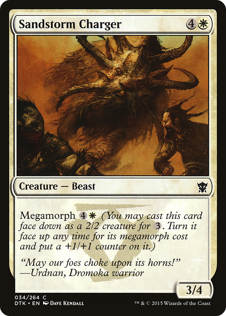 Sandstorm Charger (DTK-034) [Dragons of Tarkir] MTG Single Wizards of the Coast