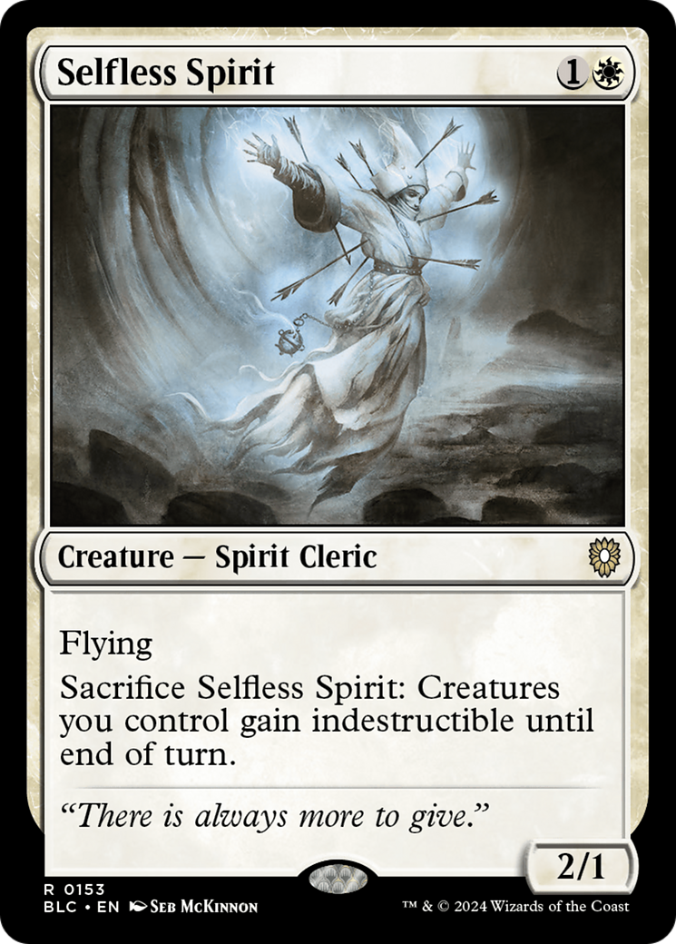 Selfless Spirit (BLC-153) [Bloomburrow Commander] MTG Single Wizards of the Coast