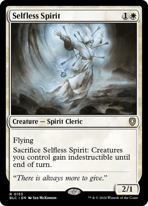 Selfless Spirit (BLC-153) [Bloomburrow Commander] MTG Single Wizards of the Coast