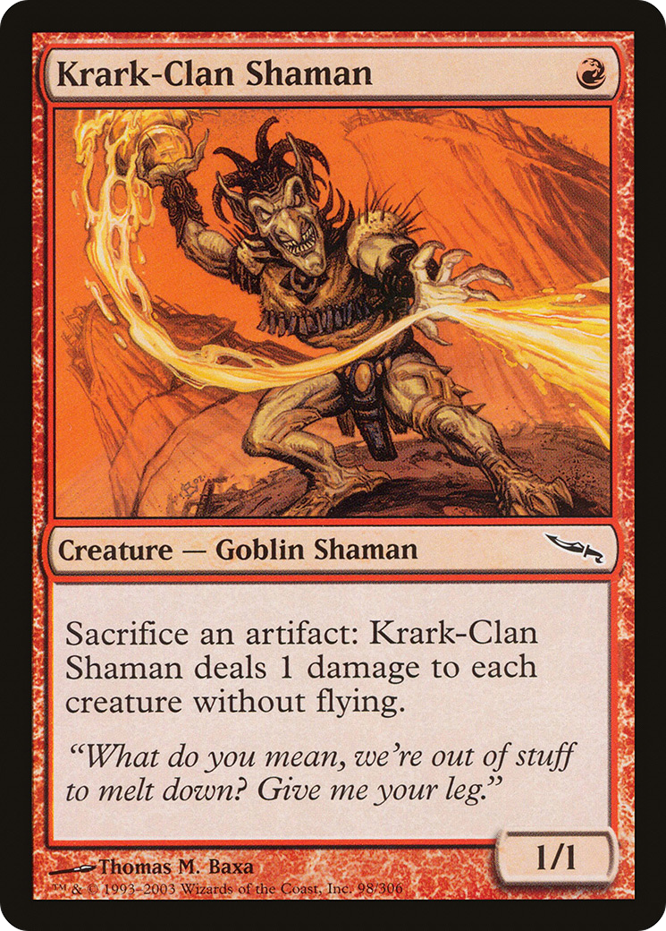 Krark-Clan Shaman (MRD-098) [Mirrodin] Foil MTG Single Wizards of the Coast