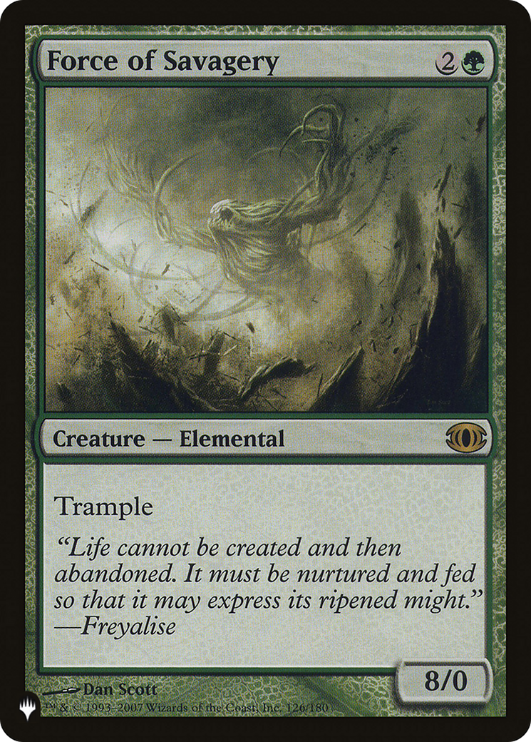 Force of Savagery (LIST-FUT-126) [Mystery Booster] The List MTG Single Wizards of the Coast