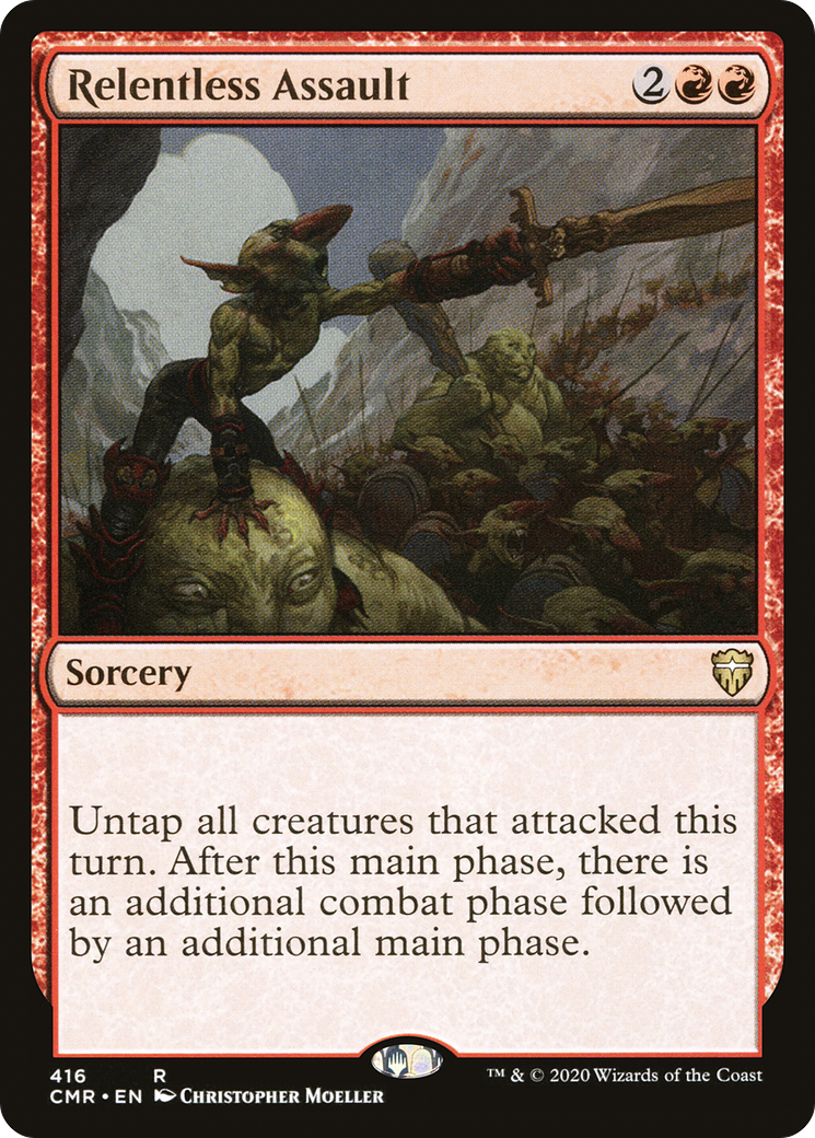 Relentless Assault (CMR-416) [Commander Legends] MTG Single Wizards of the Coast